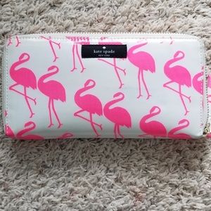 Kate spade flamingo wallet